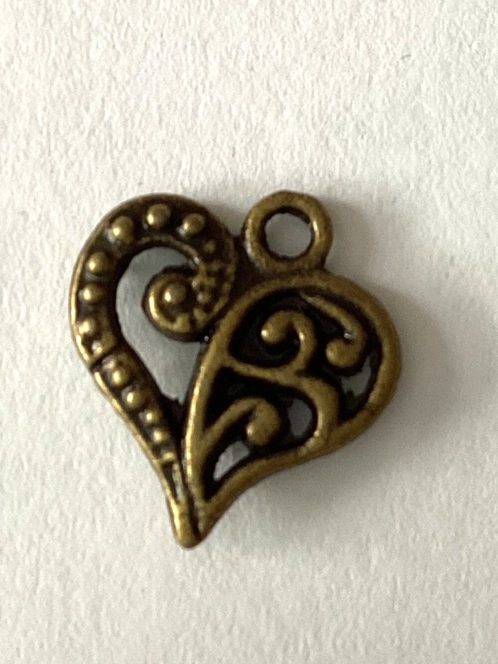 Bundle of Double Sided Small Heart Charms Pendants Earrings Jewelry Making